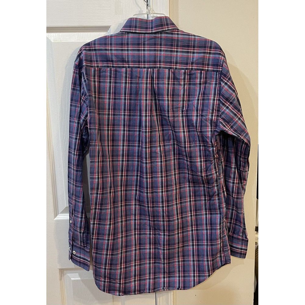 Peter Millar Men's Sz M Long Sleeve Shirt Plaid * See Pictures* - Picture 3 of 7